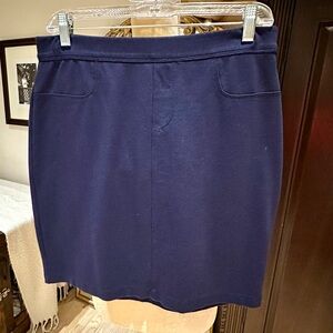 Sophie Max Deep Blue Pencil Skirt